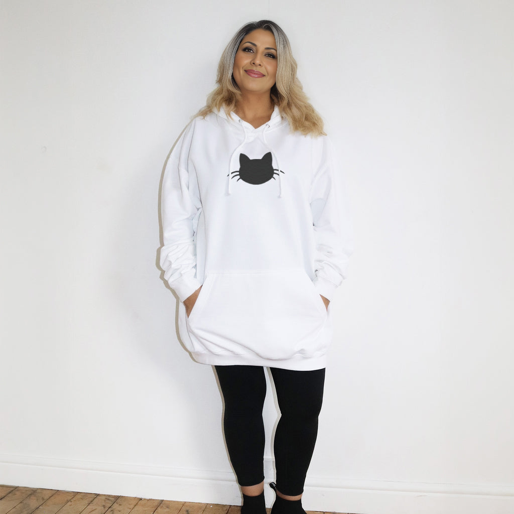 Cat Silhouette - Huge Oversized Comfy Original Hoody