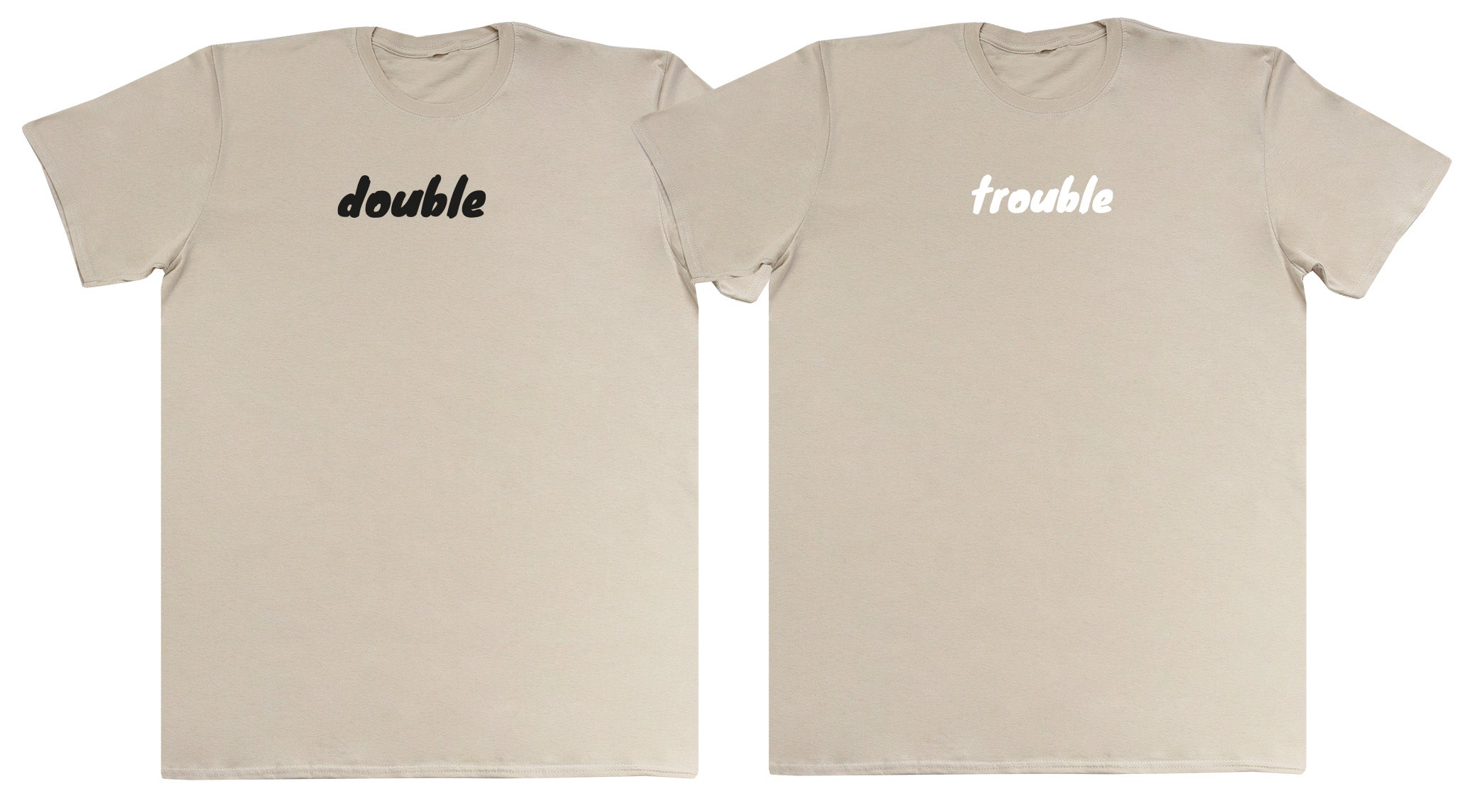 Double Trouble Matching Set - Huge Oversized Comfy Original T-Shirts