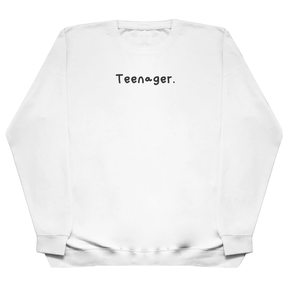 Teenager. - Kids Oversized Comfy Sweater