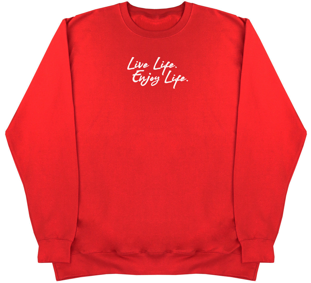 Live Life. Enjoy Life - Kids Oversized Comfy Sweater