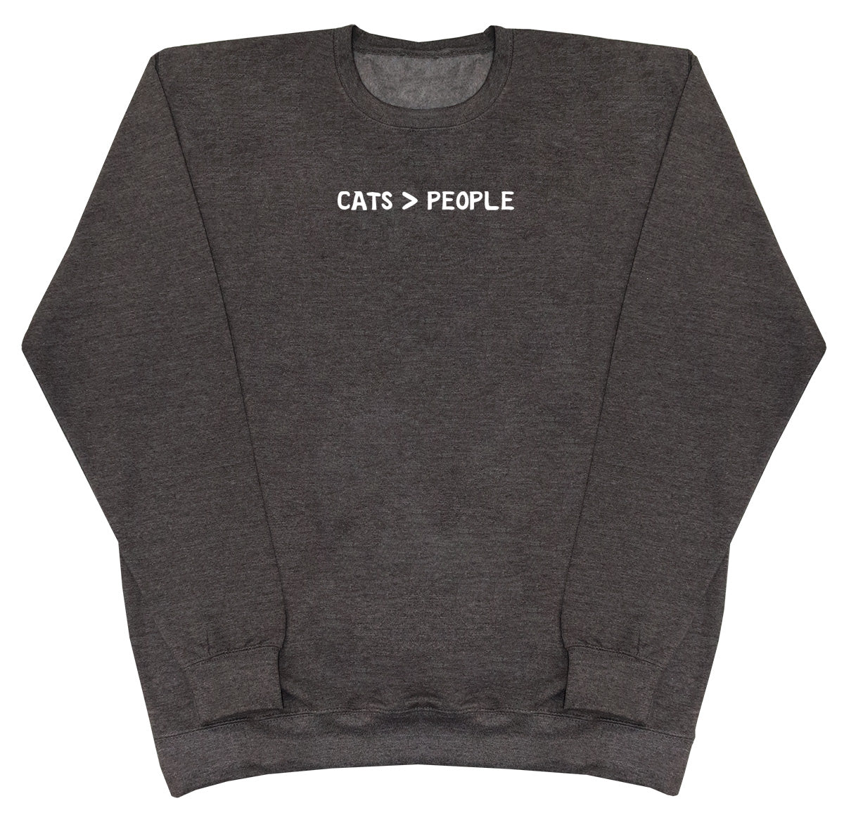 Cats Greater Than People - Kids Oversized Comfy Sweater