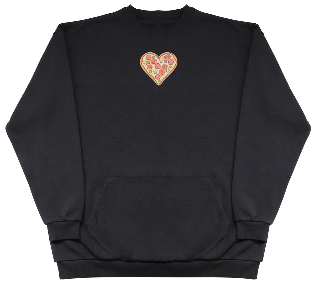 Pizza Heart - Huge Oversized Hoodless Hoodie