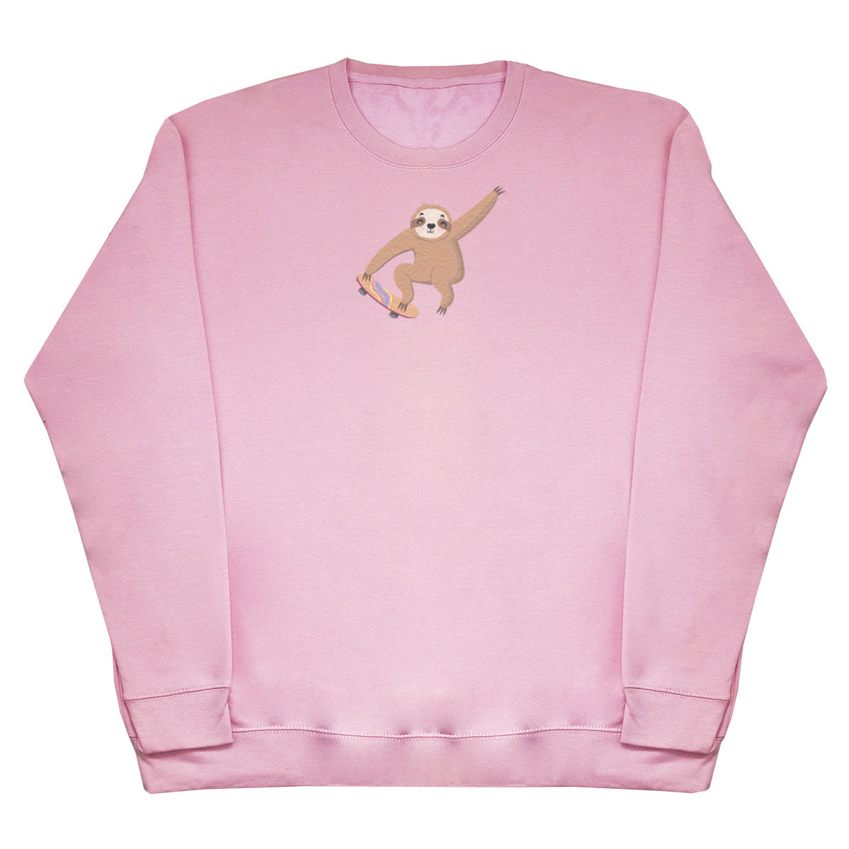 Skating Sloth - Kids Oversized Comfy Sweater