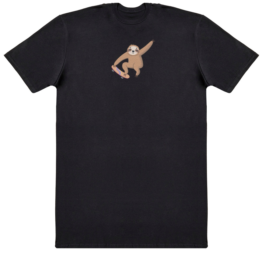 Skating Sloth - Huge Oversized Comfy Original T-Shirt