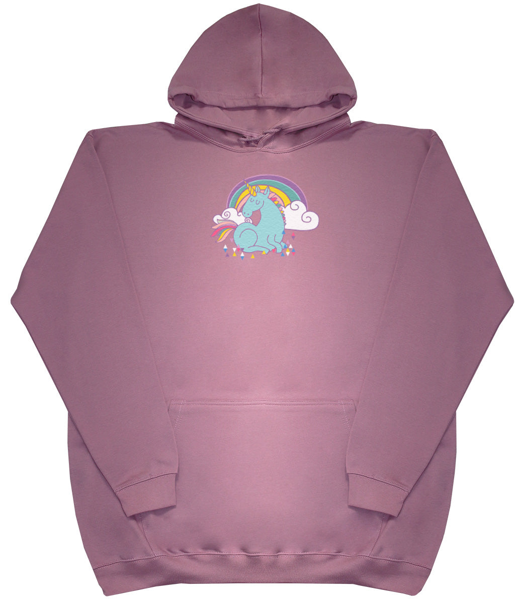 Unicorn Rainbow - Huge Oversized Comfy Original Hoody