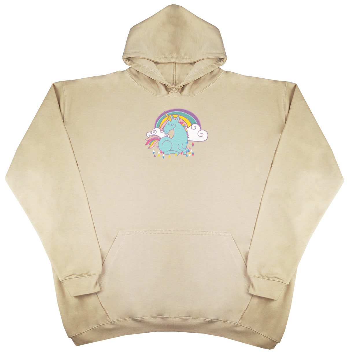 Unicorn Rainbow - New Style - Oversized Comfy Hoody