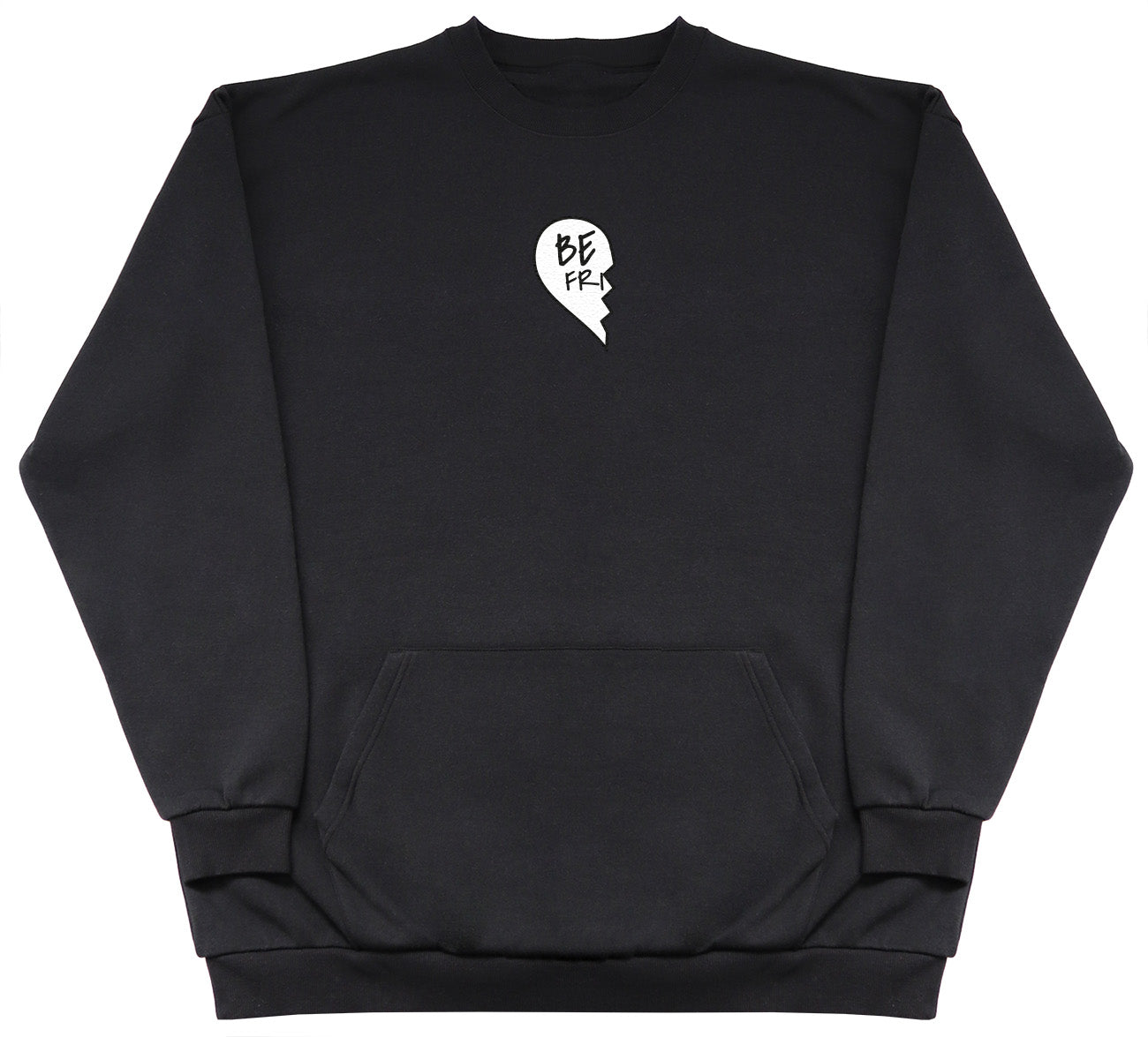 Best Friends Black - Huge Oversized Hoodless Hoodie