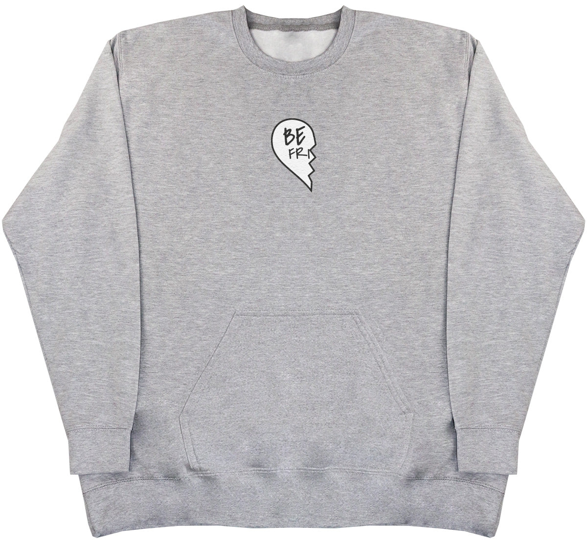 Best Friends Grey - Huge Oversized Hoodless Hoodie