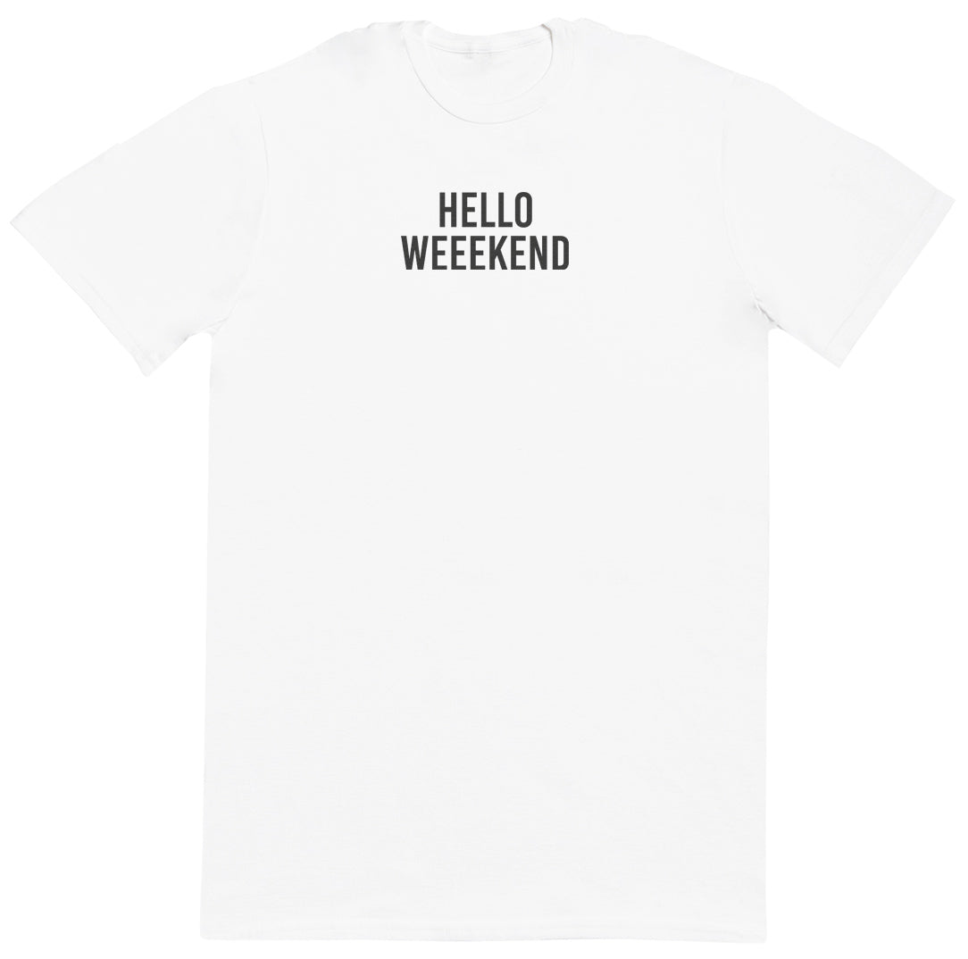 Hello Weekend - Kids Oversized Comfy T-Shirt