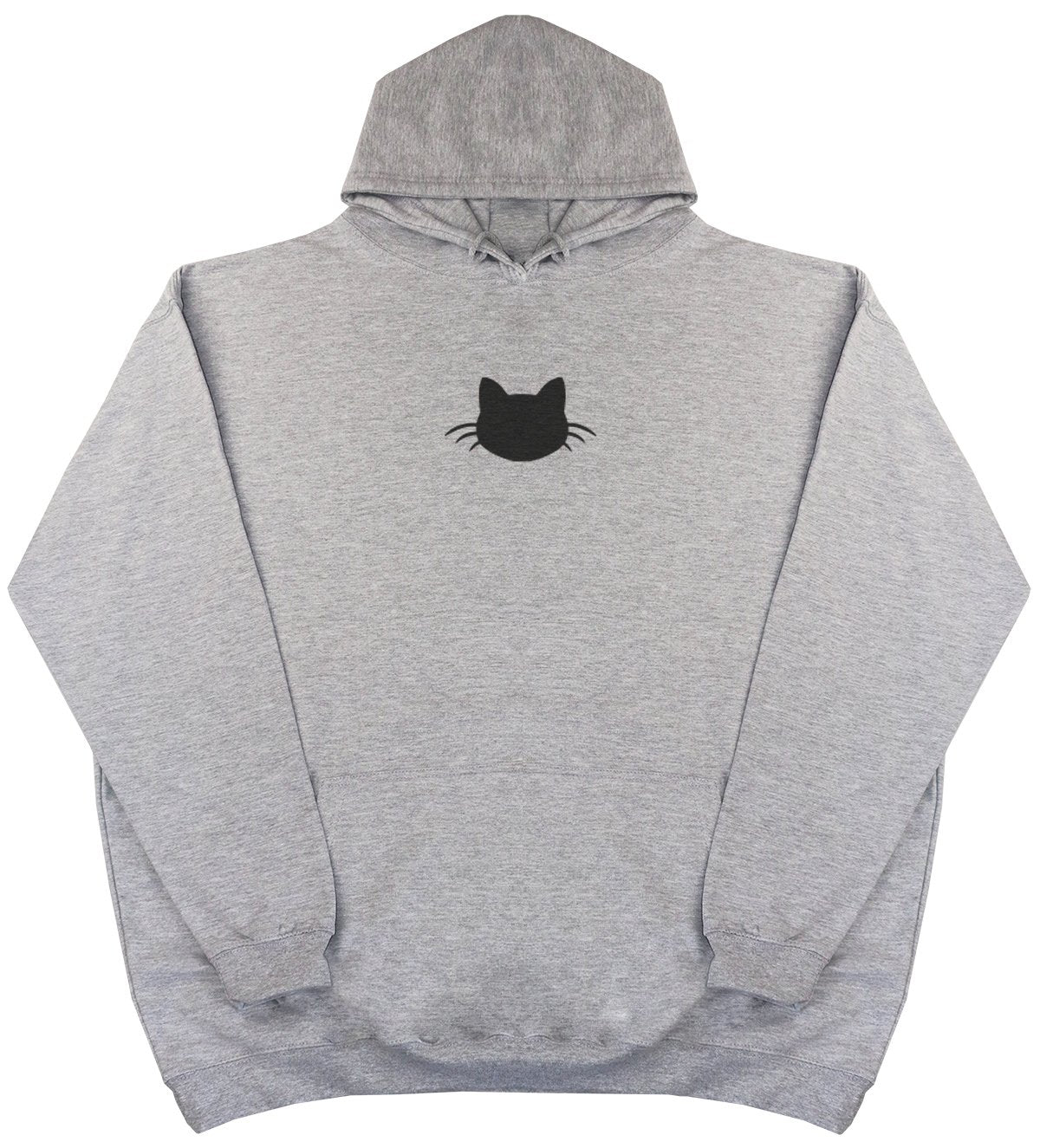 Cat Silhouette - New Style - Huge Size - Oversized Comfy Hoody