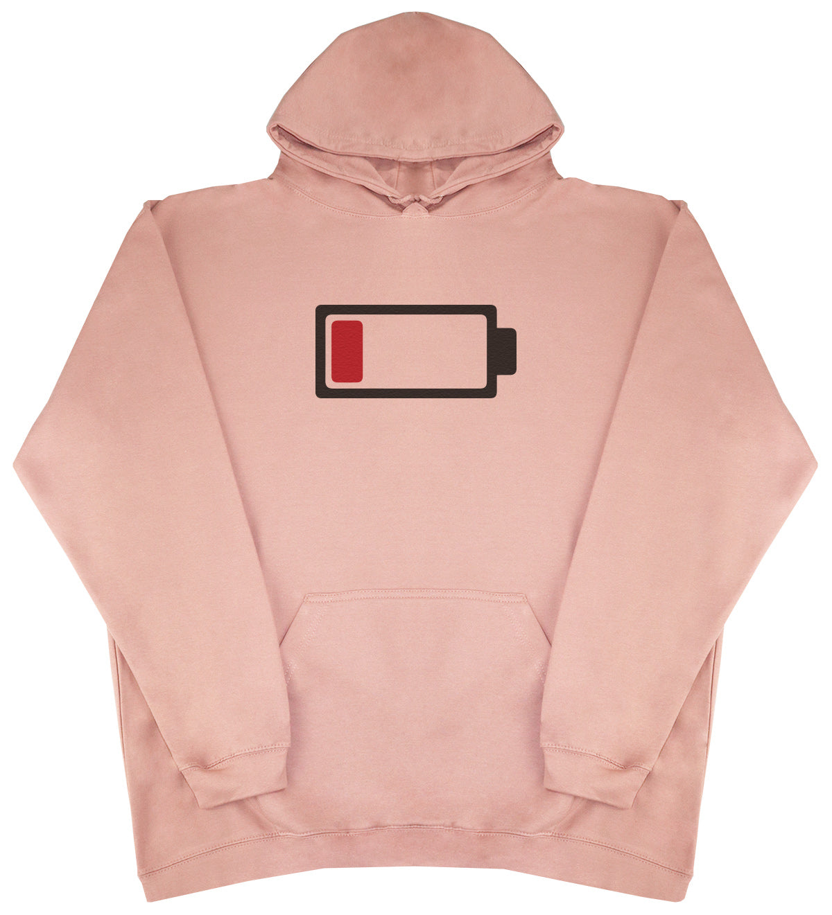 Low Battery - Huge Oversized Comfy Original Hoody