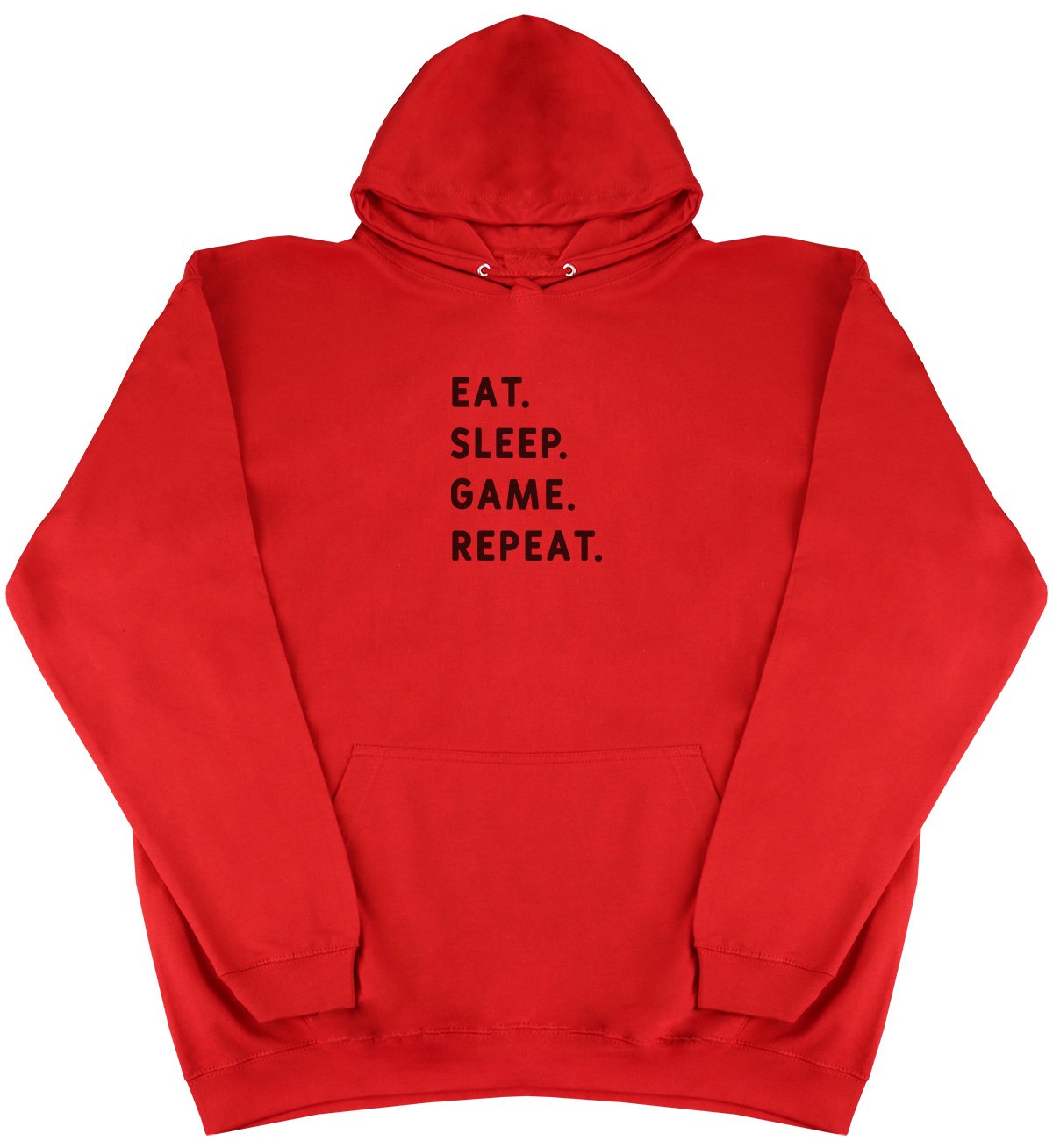 Eat Sleep Game Repeat - New Style - Huge Size - Oversized Comfy Hoody