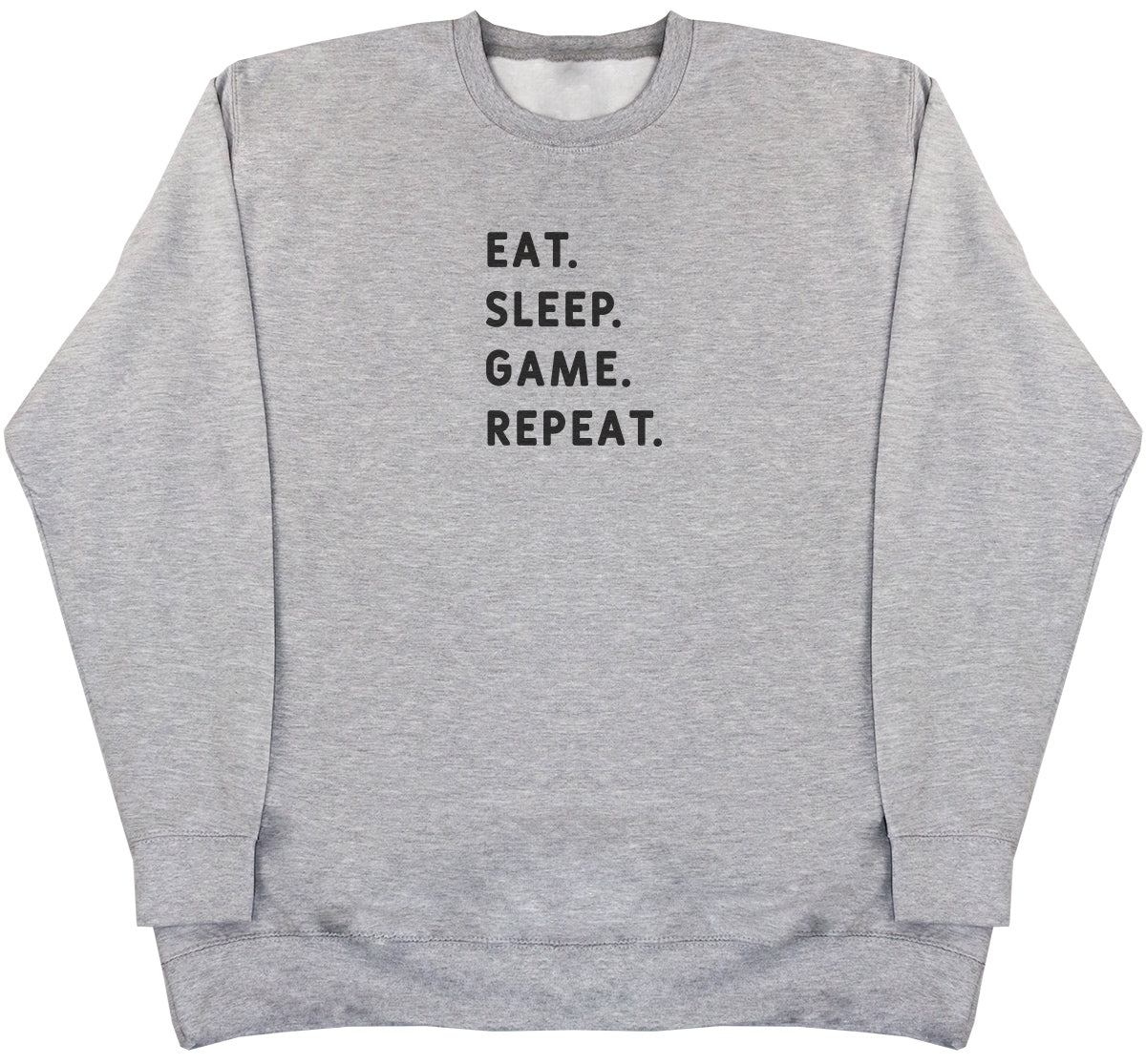 Eat Sleep Game Repeat - Kids Oversized Comfy Sweater