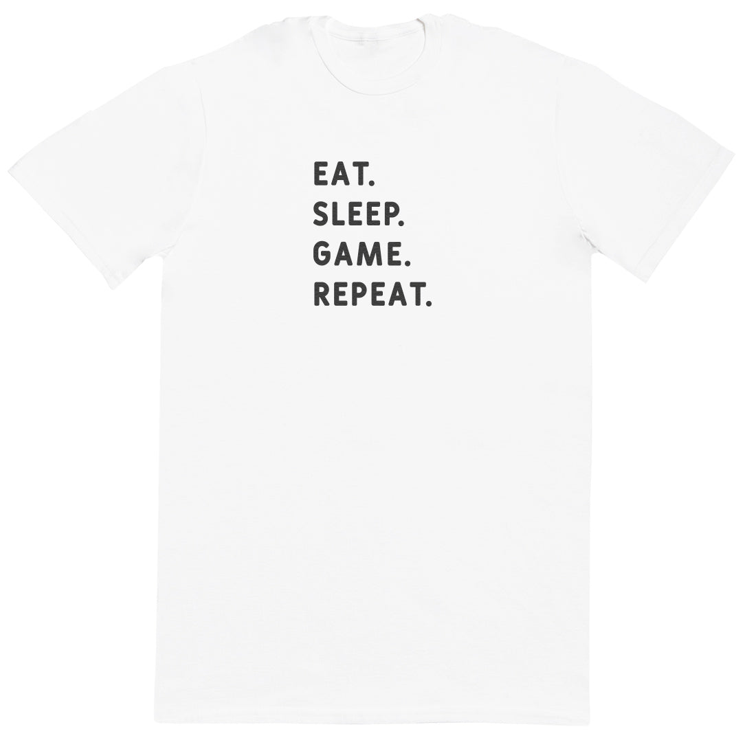 Eat Sleep Game Repeat - Huge Oversized Comfy Original T-Shirt