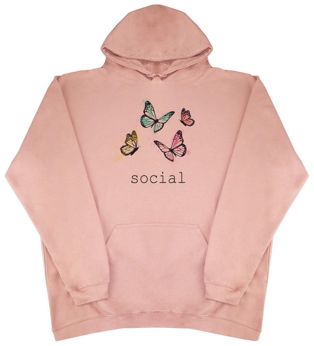 Social Butterfly - Kids Oversized Comfy Original Hoody