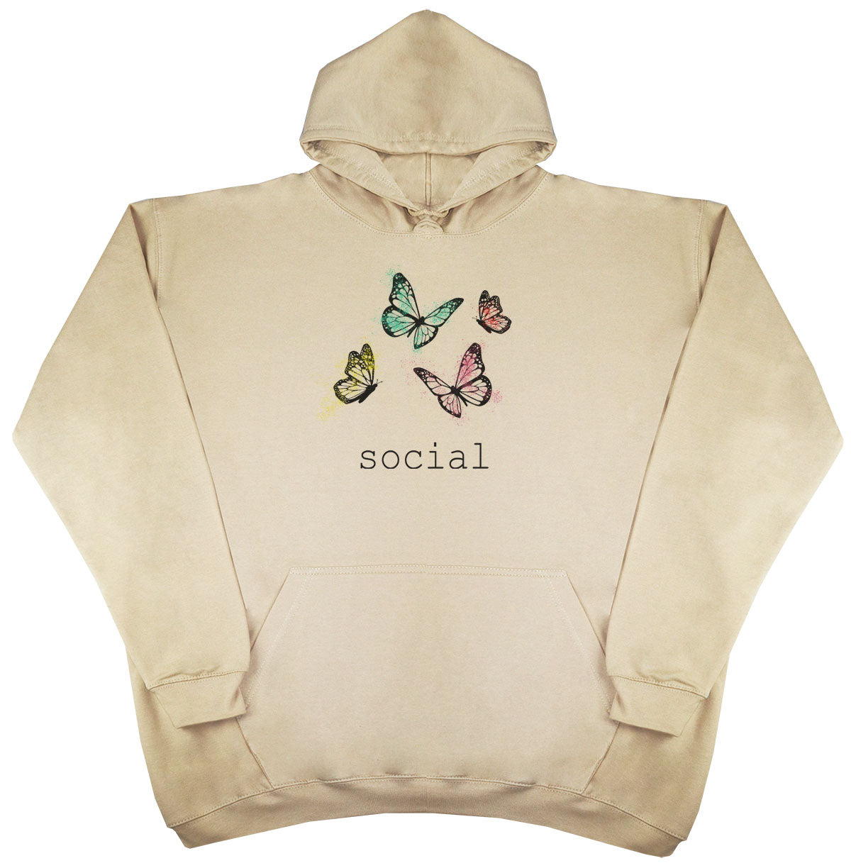 Social Butterfly - Huge Oversized Comfy Original Hoody